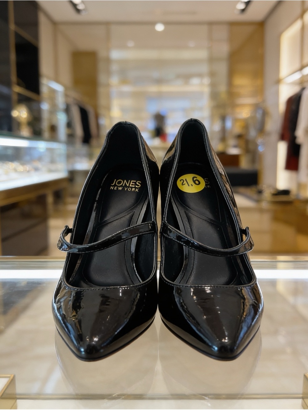 Jones New York Black Patent Mary Jane Pointed-Toe Pumps Mother’s Day Size 9.5